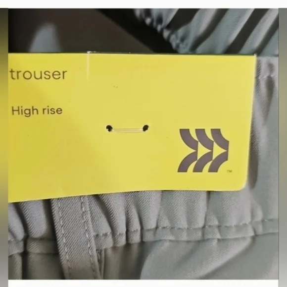 All in Motion Women's Woven High-Rise Trouser Pants Sage Green - Picture 6 of 8